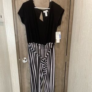 Women’s paper bag waist jumpsuit